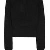 Bottega Veneta Chunky Knit Cashmere Blend Sweater in Black - Lyst