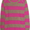 Crumpet Striped Cashmere Sweater in Pink (mouse) - Lyst