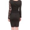 Emilio Pucci Bimaterial Bodycon Dress in Black - Lyst