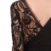 Emilio Pucci Long Wool Dress with Lace in Black - Lyst