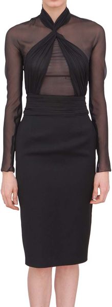 Emilio Pucci Longuette Dess in Silk and Wool - Lyst