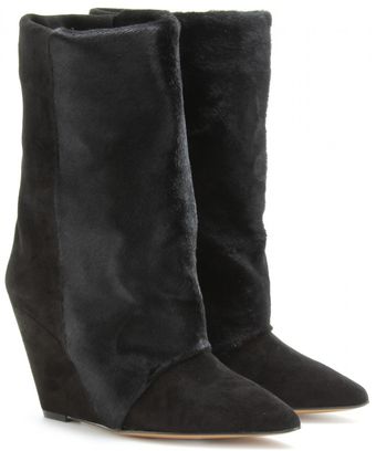 Isabel Marant Lazio Wedge Boots - Lyst