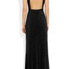 Issa Backless Velvet Gown in Black - Lyst