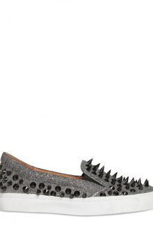 Jeffrey Campbell 10mm Glitter Spike Loafers - Lyst