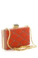 Lanvin Fan Sequin Embellished Box Clutch
