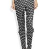 Rag & Bone Rani Printed Jersey Pants in Gray (black) - Lyst