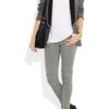 Superfine Ride Motocrossstyle Low Rise Skinny Jeans in Gray - Lyst