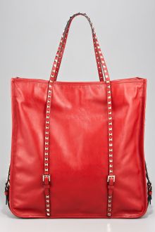 Valentino Rock-stud Shopping Tote - Lyst