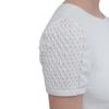 Valentino Silk Dress with Netted Stitch in White - Lyst