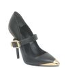 Versace Leather Decolleté with Gilded Details in Black - Lyst