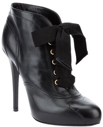 Alexander McQueen Laceup Ankle Boot - Lyst
