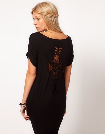 ASOS Collection Asos Tunic With Open Ladder Back - Lyst