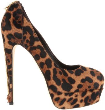 Brian Atwood India Pumps in Leopard Ponyhair - Lyst