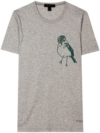 Burberry Prorsum Printed Tshirt - Lyst