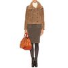 Burberry Prorsum Shearling Jacket with Frogged Trim in Brown (ivory) - Lyst