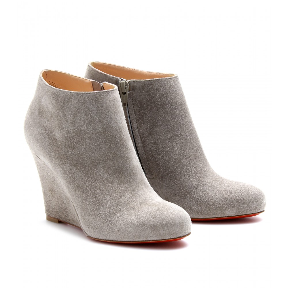 louboutin grey suede