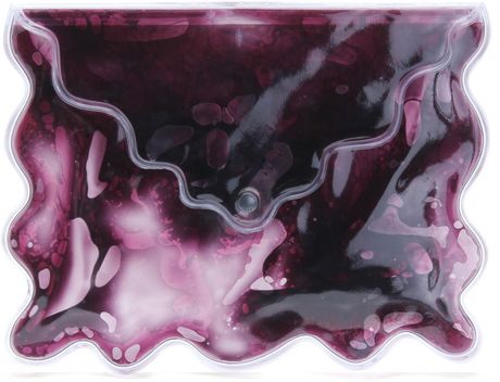 Christopher Kane Large Plastic Aqua Clutch in Purple (black) - Lyst