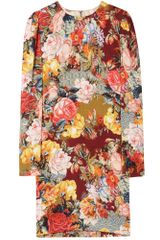 Dolce & Gabbana Photo Print Silk Shift Dress