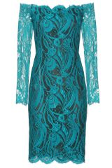 Emilio Pucci Chantilly Lace Off The Shoulder Dress
