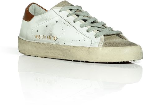 Golden Goose Deluxe Brand White Super Star Sneakers in White - Lyst