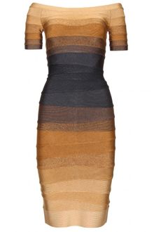 Hervé Léger Hervé Léger Fade Print Bandage Dress - Lyst
