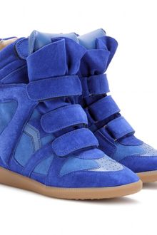 Isabel Marant Bekett Suede Wedge Sneakers - Lyst
