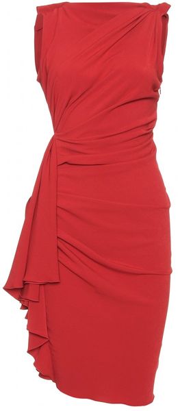 Lanvin Draped Dress - Lyst