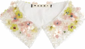 Marni Embellished Cottonpoplin Collar - Lyst