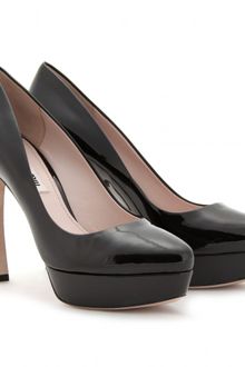 Miu Miu Patent Leather Platform Pumps - Lyst