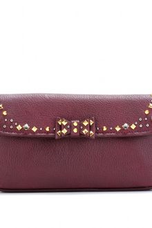 Miu Miu Embellished Leather Clutch - Lyst