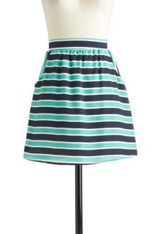 ModCloth Waving Water Skirt - Lyst