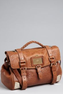 Mulberry Shiny Oak Leather Convertible Satchel - Lyst