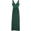 Narciso Rodriguez Top Stitched Bodice Gown in Green (silver) - Lyst