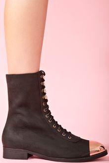 Nasty Gal Zorro Combat Boot - Lyst