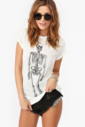 Nasty Gal Skeleton Tee - Lyst