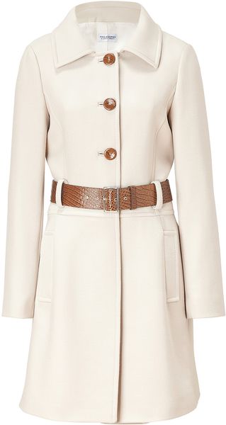 Philosophy di Alberta Ferretti Almond Belted Coat - Lyst