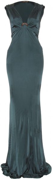 Roberto Cavalli Gown with Brooch - Lyst