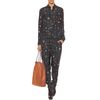 Stella Mccartney Printed Silk Blouse in Blue (navy) - Lyst