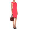 Valentino Wool Dress with Asymmetrically Draped Neckline in Red (watermelon) - Lyst