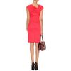 Valentino Wool Dress with Asymmetrically Draped Neckline in Red (watermelon) - Lyst