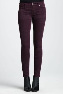 7 For All Mankind Skinny Eggplant Luxe Corduroy Pants - Lyst