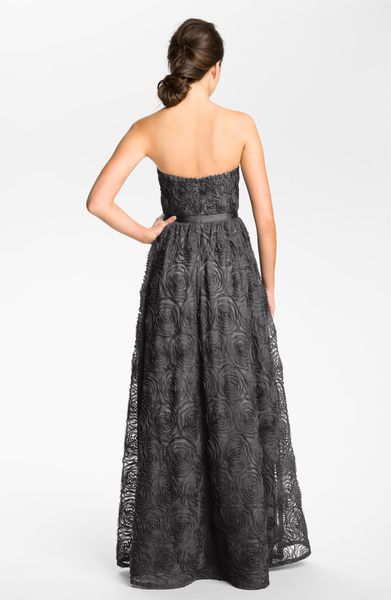adrianna papell soutache gown
