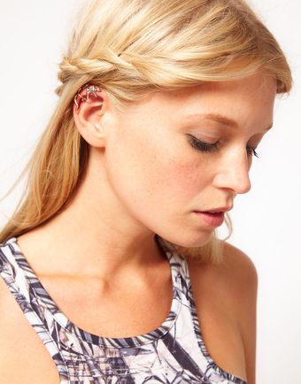Asos Pack Of Two Running Man Ear Cuff - Lyst