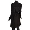 Bcbgmaxazria Black Cottonsilk Johnny Belted Sweater Trench in Black - Lyst