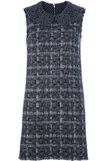 Dolce & Gabbana Tweed Shift Dress - Lyst