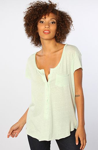 Free People The Exboyfriend Tee in Minty Fresh Heather - Lyst