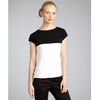 Gucci White and Black Deep Cowl Neck Top in Black (white) - Lyst
