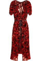 Junya Watanabe Floral Velvet Jacquard Dress