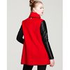 Mackage Boa Drapey Leather Sleeve Coat in Black - Lyst