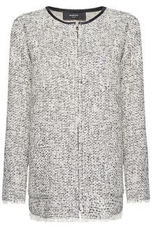 Mango Mango Zipped Bouc Jacket Grey - Lyst